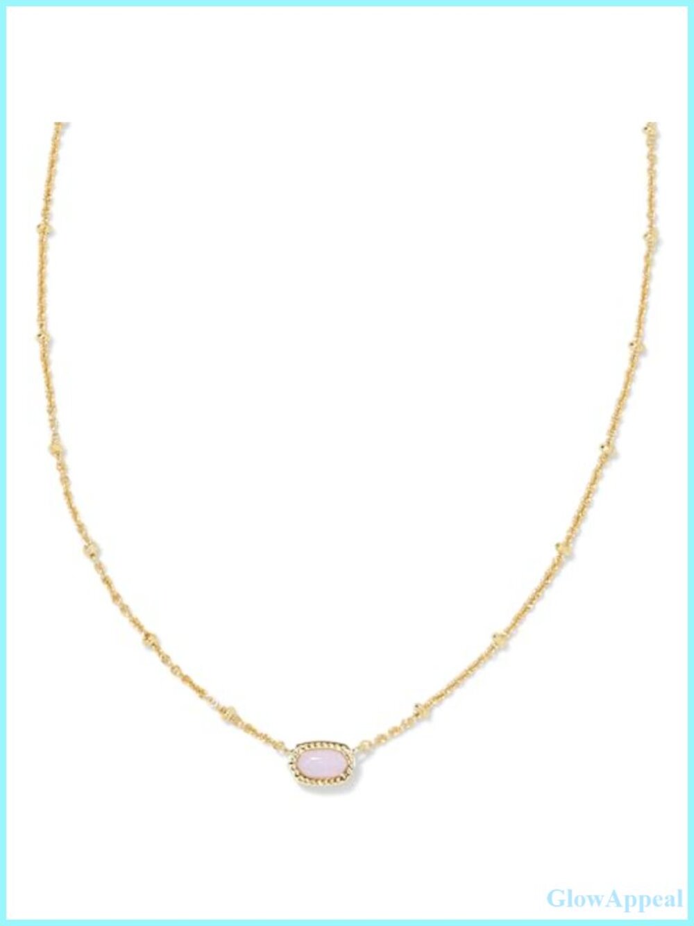 14k Gold-Plated Satellite Pendant Necklace Mini Charm Short Chain